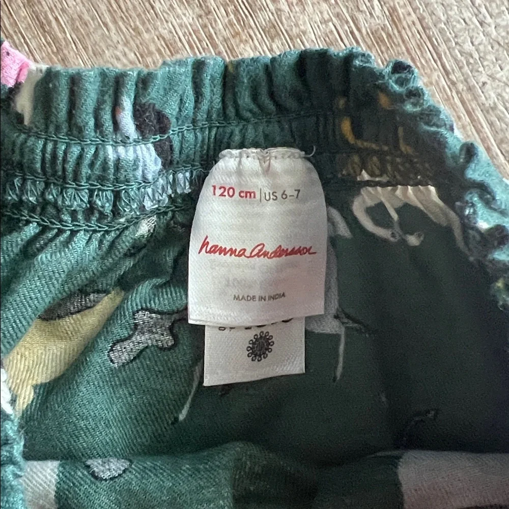 Hanna Andersson Gallop Unicorn Print Smocked Woven Flannel Popover size 6-7